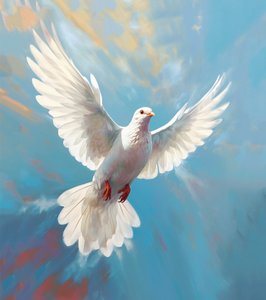 Colomba in Volo, Simbolo di Pace da F. Abderrahim