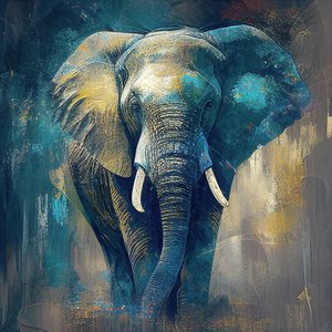 Ritratto di elefante da F. Abderrahim