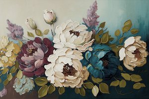 Bouquet floreale di peonie da F. Abderrahim