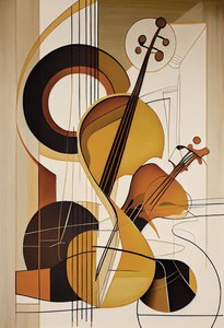 Musica astratta, un violino