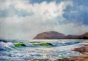 Una giornata tempestosa vicino a Llandudno, Galles, 1924-1926 da F. C. Varley
