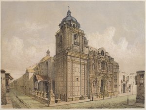 Chiesa di La Merced, Lima, illustrazione da 