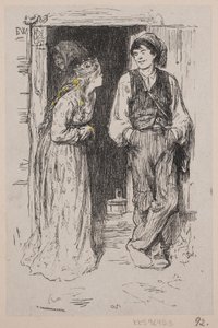 Illustrazione per "Askeladden che ottenne la principessa per ridere"