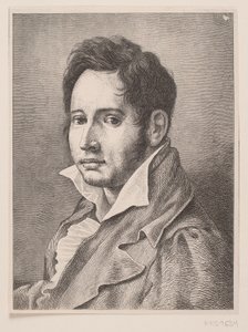 Ritratto di Oehlenschläger da F. Hendriksen