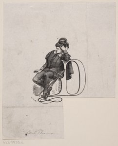 Vignetta per il trattato di Edvard Brandes su Frederik Høedt da F. Hendriksen