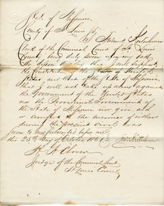 Giuramento di fedeltà di Frederick Kretschmar, Stato del Missouri, Contea di St. Louis da F. Kretschmar