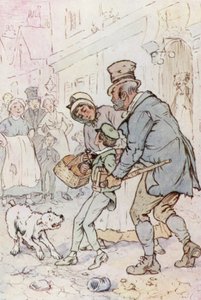 Illustrazione per Oliver Twist (litografia a colori)