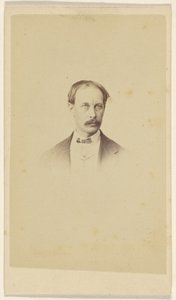 [Uomo non identificato con baffi, in stile vignetta]. da F. Schwarzschild