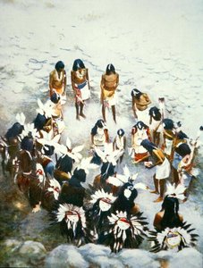 Cerimonia Lenya, Walpi Pueblo, c.1900