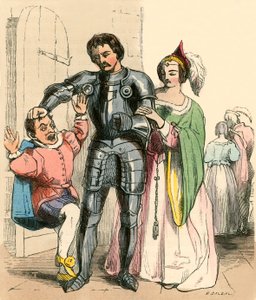 Il cavaliere che cattura il principe Pietro da F. Tayler