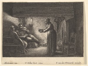 Il Satiro e il Contadino da F van den Wyngarde
