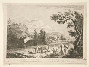 Paesaggio con rovine, da una serie di 4 da Fabio Berardi