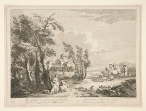 Paesaggio con rovine, da una serie di 4 da Fabio Berardi