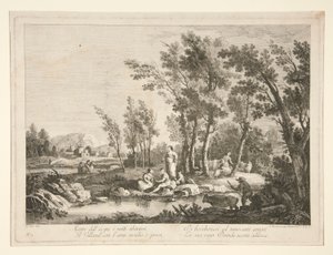 Paesaggio con rovine, da una serie di 4 da Fabio Berardi