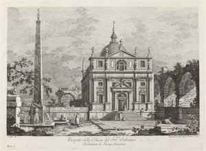 Prospetto della Chiesa del SS. Salvatore da Fabio Berardi after Canaletto
