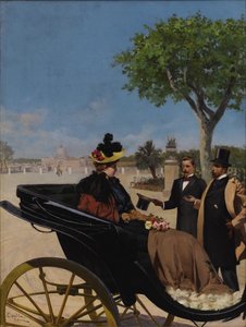 Arrivo alla Villa Borghese