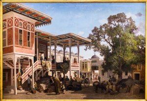 Cortile del caravanserraglio a Trebisonda