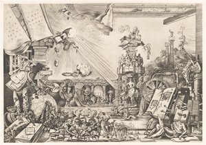 Rappresentazione surrealista da Fabius von Gugel (signed by artist)