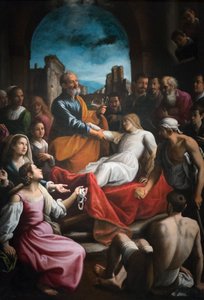San Pietro resuscita Tabita da Fabrizio Santafede