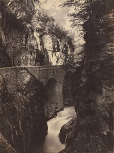Strada per Eaux-Chaudes, Pirenei recto, c. 1855 da Farnham Maxwell Lyte