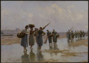 Donne sulla spiaggia, 1897 da Farquhar McGillivray Knowles