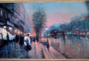 Veduta dei Grands Boulevards a Parigi da Fausto Giusto