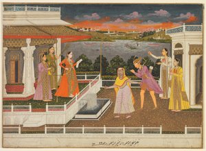 Un pretendente bendato viene portato davanti a una principessa, 1755 da Fayzullah