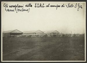 Gli Aeroplani della S.I.A.C. al campo del Sesto S. Giovanni (Milano) da Fedele Azari
