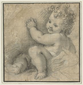 Bambino Gesù con la mano di Maria
