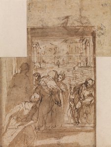 Studio di composizione per la Visitazione da Federico Barocci