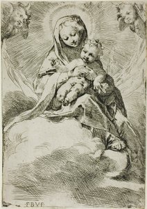 Madonna con Bambino sulle nuvole da Federico Barocci