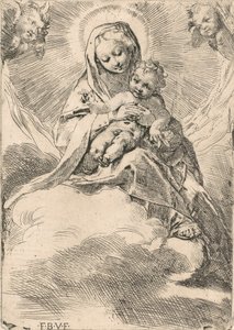 La Vergine seduta su una nuvola da Federico Barocci