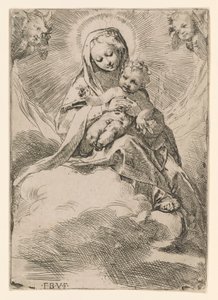 Vergine e Bambino tra le Nuvole da Federico Barocci