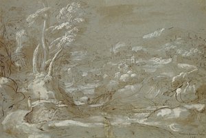 Paesaggio da Federico Fiori Barocci or Baroccio