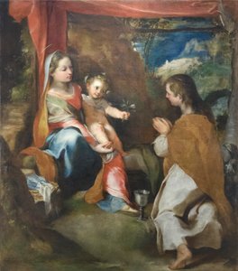 Madonna con Bambino e San Giovanni Evangelista, c.1565 da Federico Fiori Barocci or Baroccio