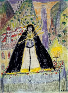 Disegno per "La Vergine dei sette dolori", XX secolo da Federico Garcia Lorca
