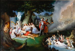 Rinaldo nel giardino di Armida (Illustrazione di una scena de 