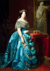 Ritratto di Isabella II Regina di Spagna (Isabella di Borbone) da Federico de Madrazo y Kuntz