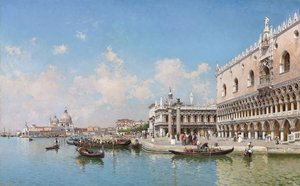 Il Palazzo Ducale e Santa Maria della Salute, 1896 da Federico del Campo