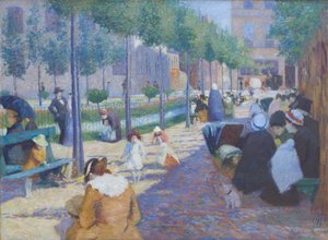 Veduta di Piazza Anversa a Parigi