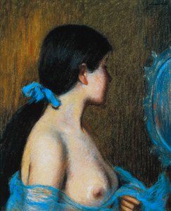 Giovane donna allo specchio da Federigo Zandomeneghi