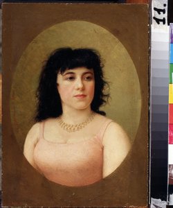 Ritratto della ballerina italiana Virginia Zucchi (1849-1930) da Fedor Andreevich Bronnikov