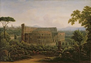 Veduta del Colosseo dal Palatino, Roma, 1816 da Fedor Mikhailovich Matveev