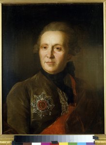 Ritratto del poeta Aleksandr Sumarokov da Fedor Stepanovich Rokotov