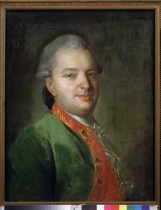 Ritratto del poeta Vassili Maikov da Fedor Stepanovich Rokotov