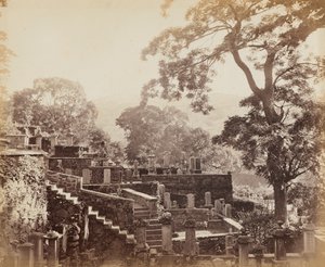 Cimitero del tempio giapponese, Shuntoji, Nagasaki, c. 1867