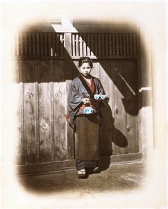 Una cameriera da sala da tè, c.1868
