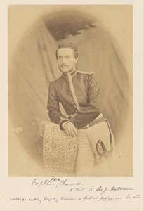Capitano F.E.A. Chamier, A.D.C. di Sir J. Outram, Successivamente Vice Commissario e Giudice Distrettuale in Oudh da Felice Beato