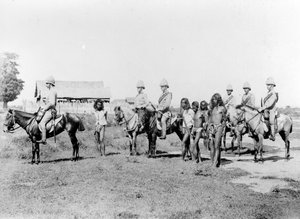 Dacoits portati dalla fanteria montata, c.1890
