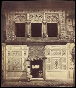 Interno del Tempio Sikh con mosaico di marmo da Felice Beato